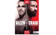 Official UFC poster for Brendan Allen vs. Paul Craig